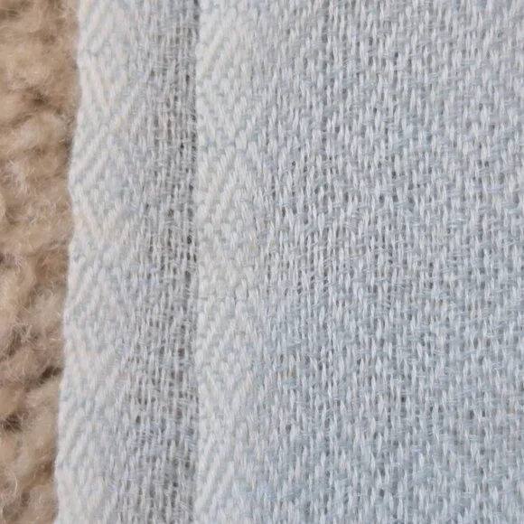 NWOT Cashmere Scarf GOLD & Blue